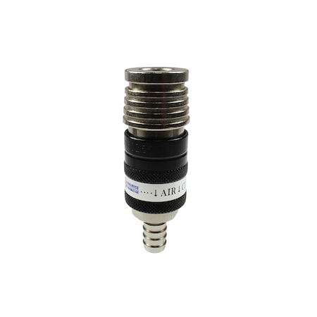 Coilhose Pneumatics 2-in-1 Automatic Safety Exhaust Coupler 1/2" Body 1/2" Hose Barb 128USE